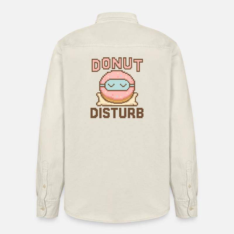 Donut Disturb – Mode Sommeil Doux - Chemise unisexe coupe décontractée bio Stanley/Stella - écru doux