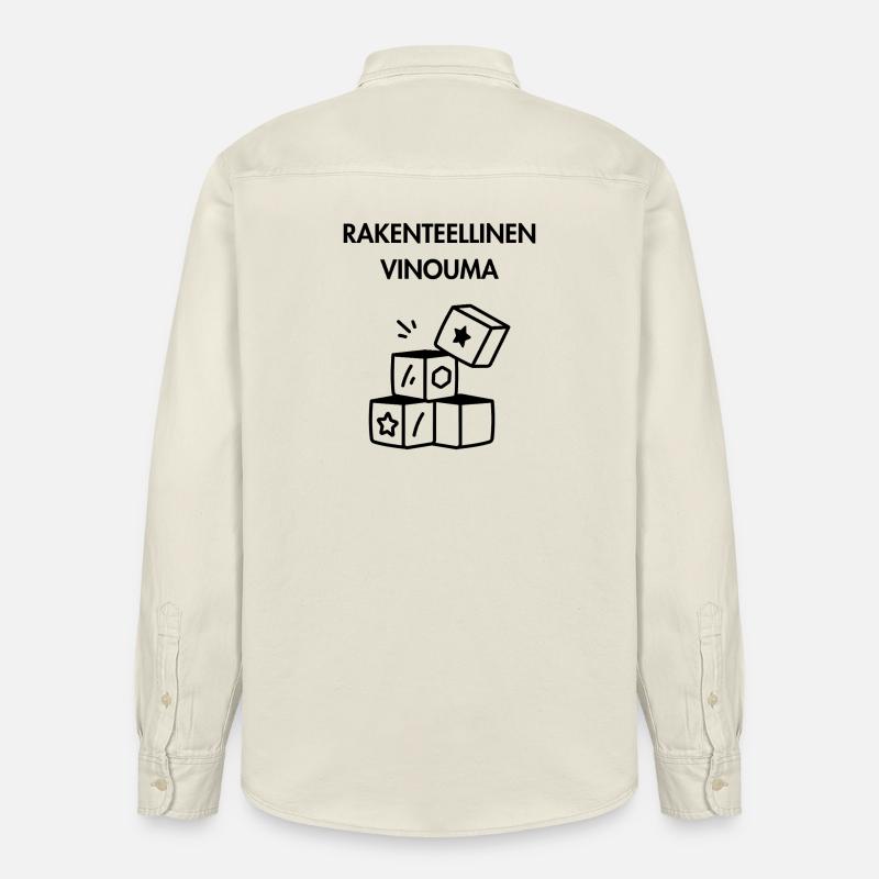 Polarisation structurelle - Chemise unisexe coupe décontractée bio Stanley/Stella - écru doux