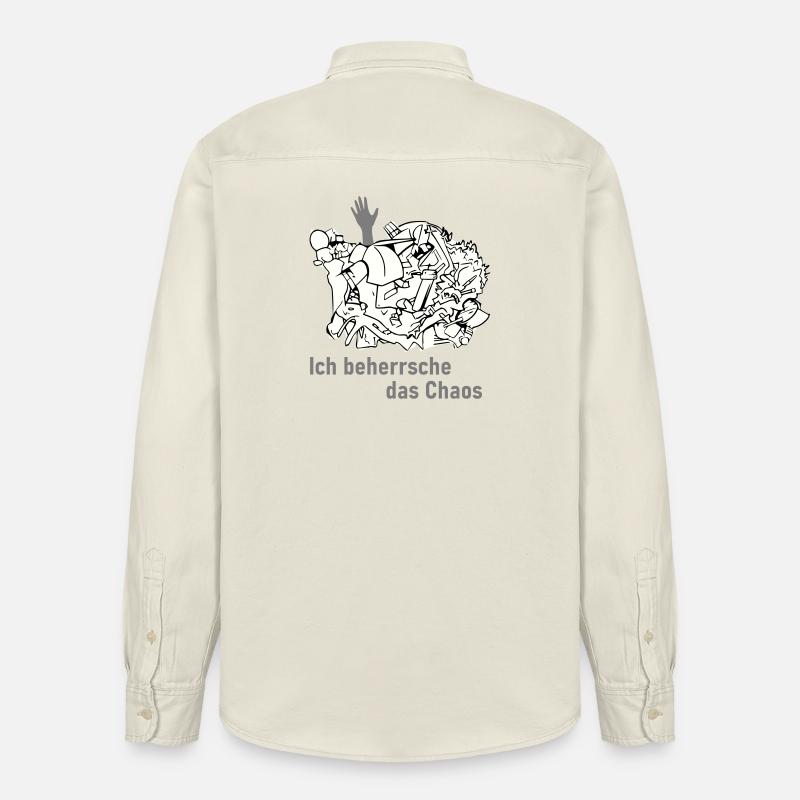 Ich behersche das Chaos - Relaxed Fit Unisex Organic Hemd von Stanley/Stella - Natur