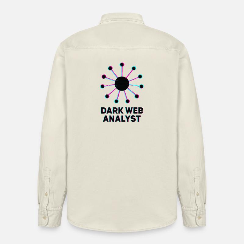 Dark Web Analyst - Cybersécurité - Chemise unisexe coupe décontractée bio Stanley/Stella - écru doux