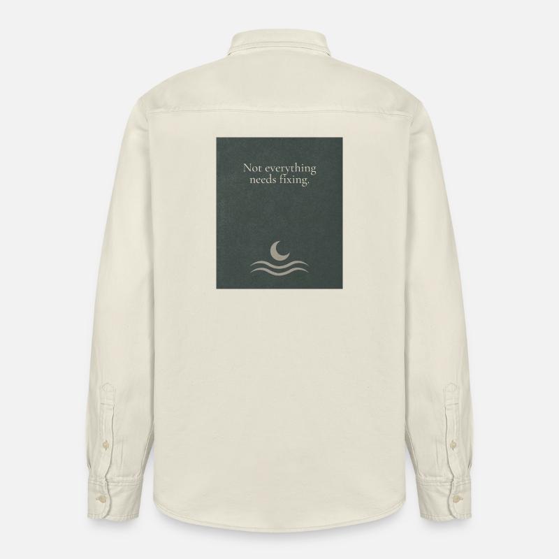 Not everything needs fixing - Relaxed Fit Unisex Organic Hemd von Stanley/Stella - Natur