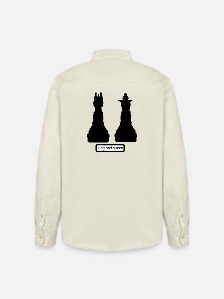 king_and_queen - Relaxed Fit Unisex Organic Hemd von Stanley/Stella - Natur