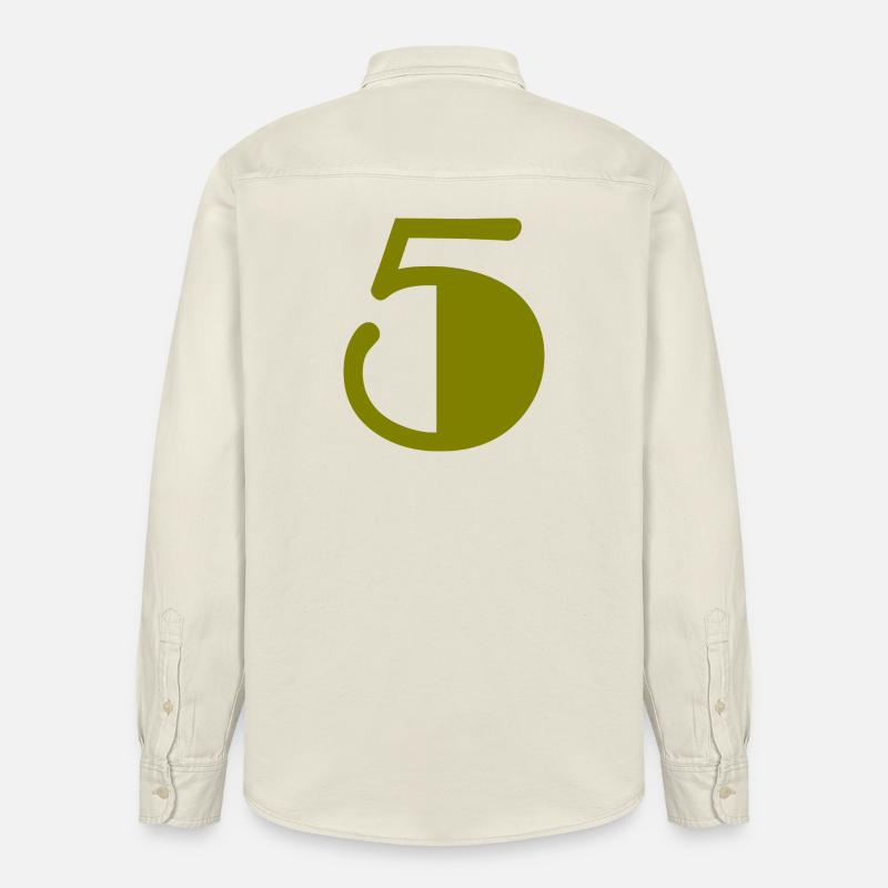 5. ANNIVERSAIRE. 5 ANS. 5e ANNIVERSAIRE - Chemise unisexe coupe décontractée bio Stanley/Stella - écru doux