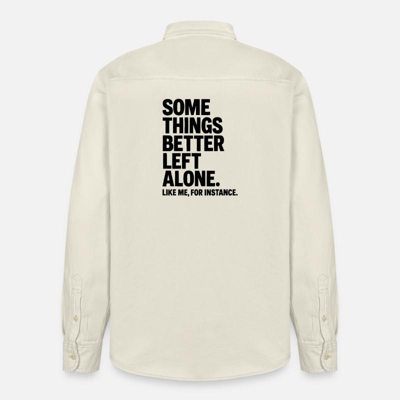 Lustiger Spruch Introvertierte Nerds Geschenkidee - Relaxed Fit Unisex Organic Hemd von Stanley/Stella - Natur