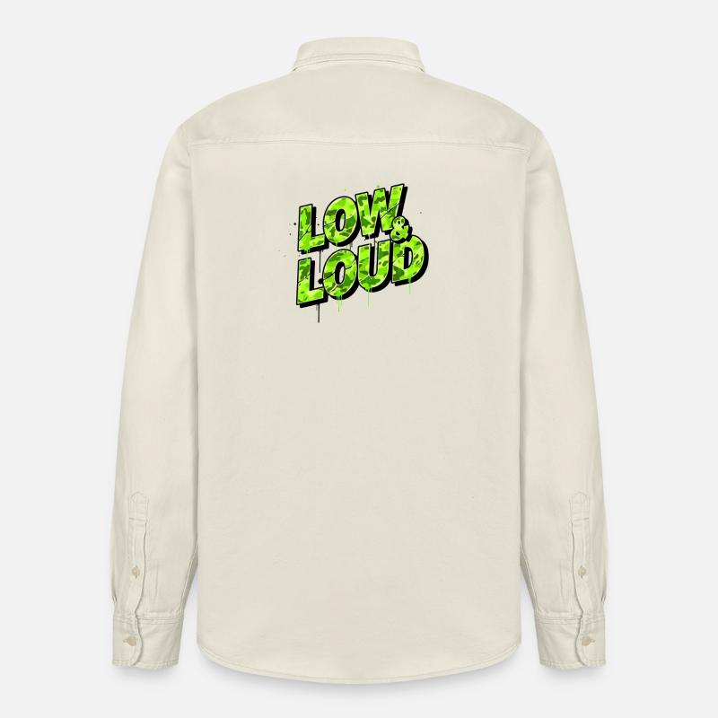 Low & Loud Auto Tuning Szene Design - Relaxed Fit Unisex Organic Hemd von Stanley/Stella - Natur