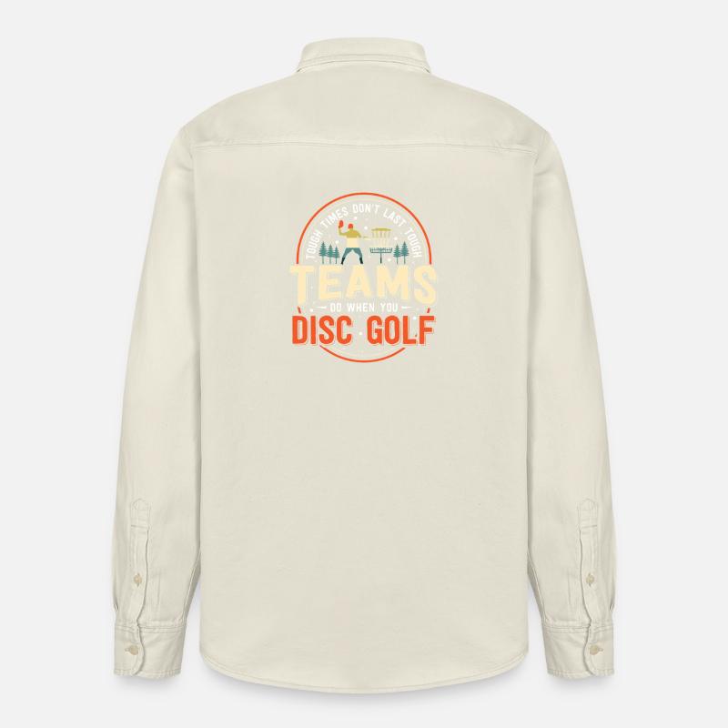 Disc Golf Geschenke Discgolf - Relaxed Fit Unisex Organic Hemd von Stanley/Stella - Natur