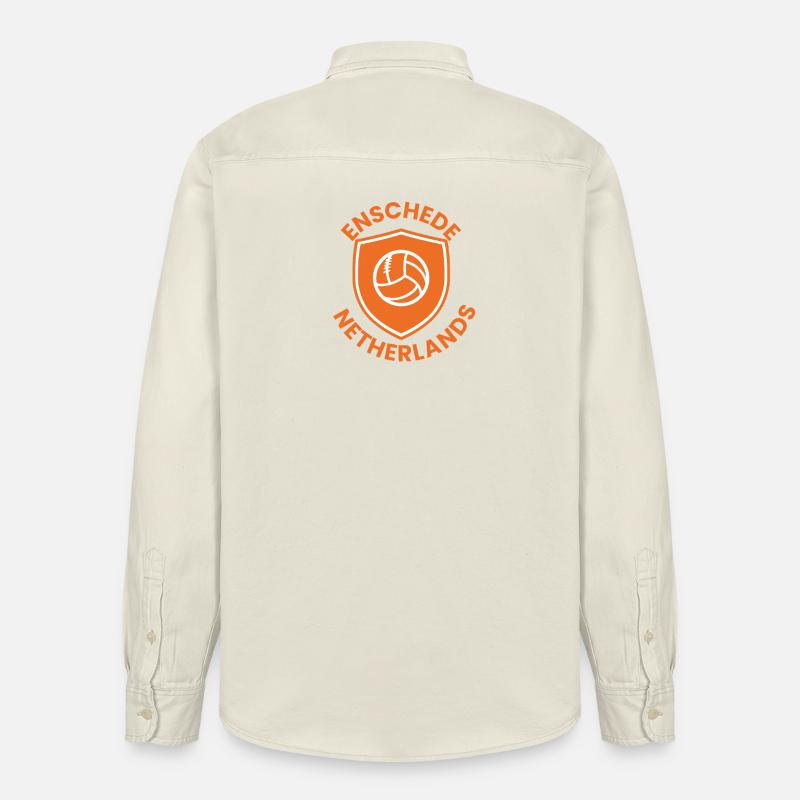 Bouclier de volée d’Enschede - Chemise unisexe coupe décontractée bio Stanley/Stella - écru doux