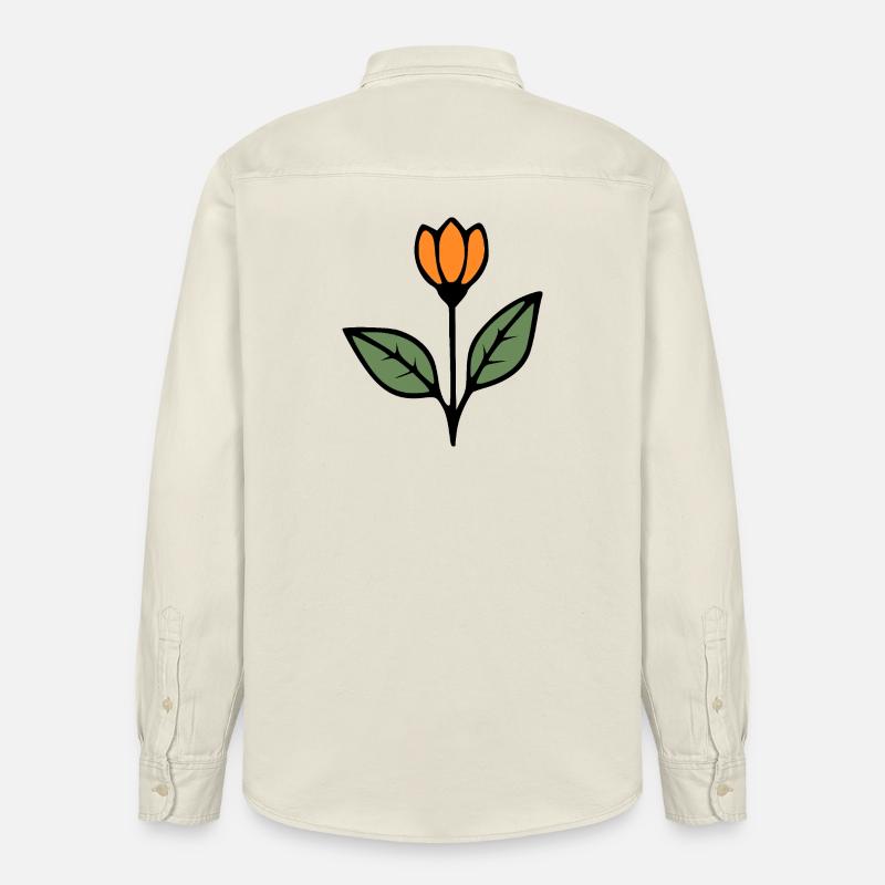  Blume Tulpe Blumen Blüte Geschenkidee Mutter  - Relaxed Fit Unisex Organic Hemd von Stanley/Stella - Natur