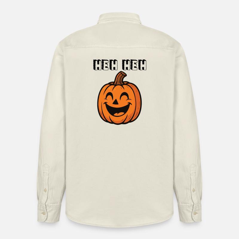 Heh Heh - Chemise unisexe coupe décontractée bio Stanley/Stella - écru doux
