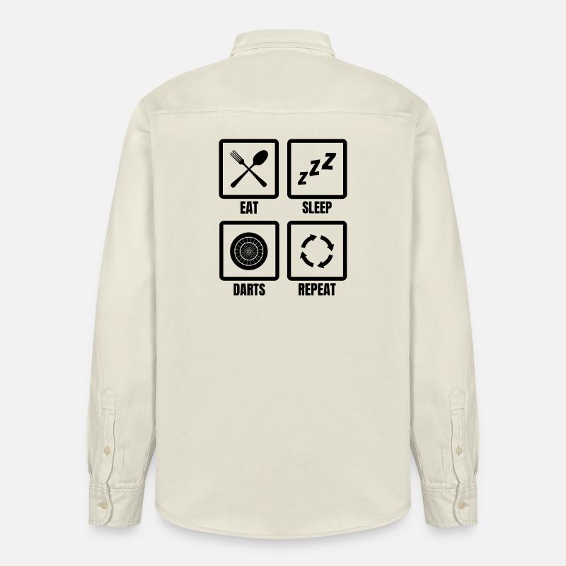 Programme des fléchettes - Chemise unisexe coupe décontractée bio Stanley/Stella - écru doux
