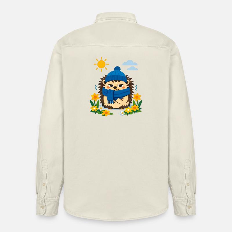 Printemps ? Non commandé ! - Chemise unisexe coupe décontractée bio Stanley/Stella - écru doux