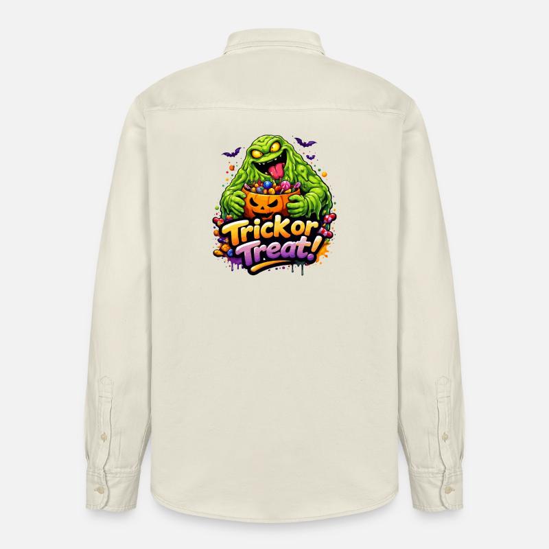 Monstre de boue - Chemise unisexe coupe décontractée bio Stanley/Stella - écru doux