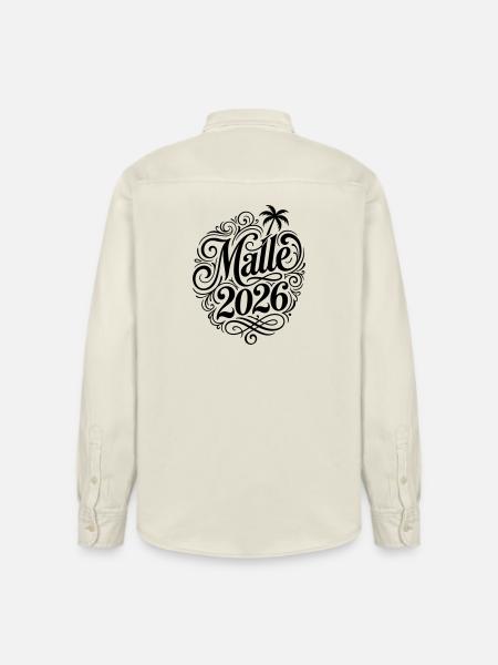 Malle 2026 Palme Mallorca - Relaxed Fit Unisex Organic Shirt by Stanley/Stella - soft Ecru