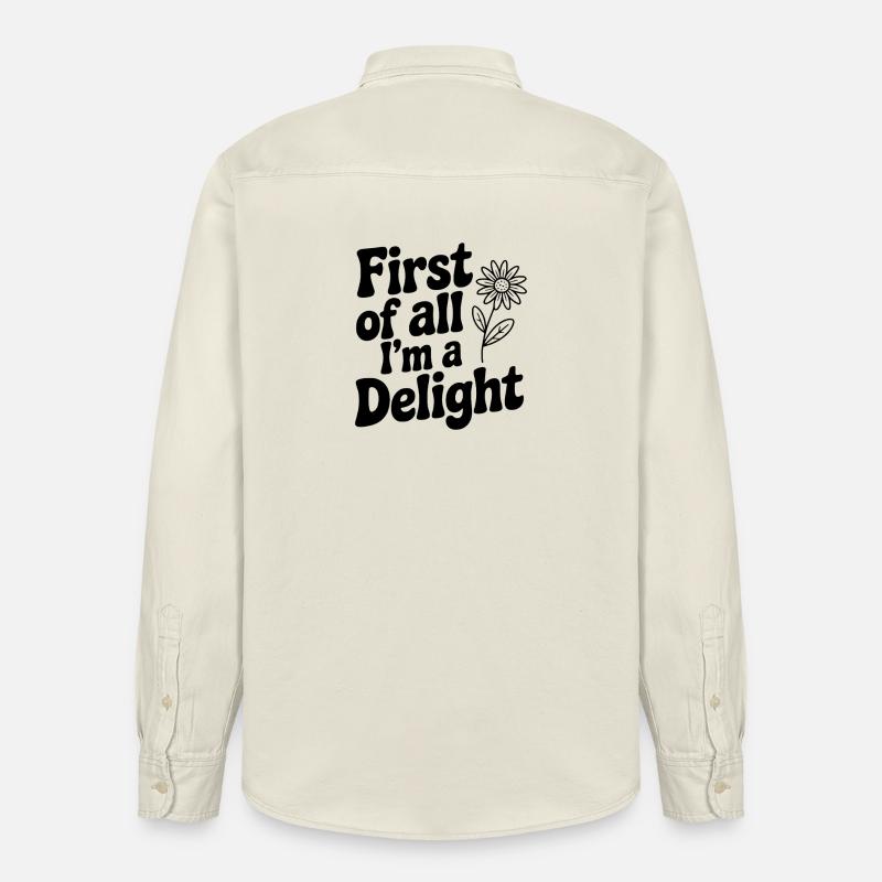 Zunächst einmal bin ich eine Freude - Relaxed Fit Unisex Organic Hemd von Stanley/Stella - Natur