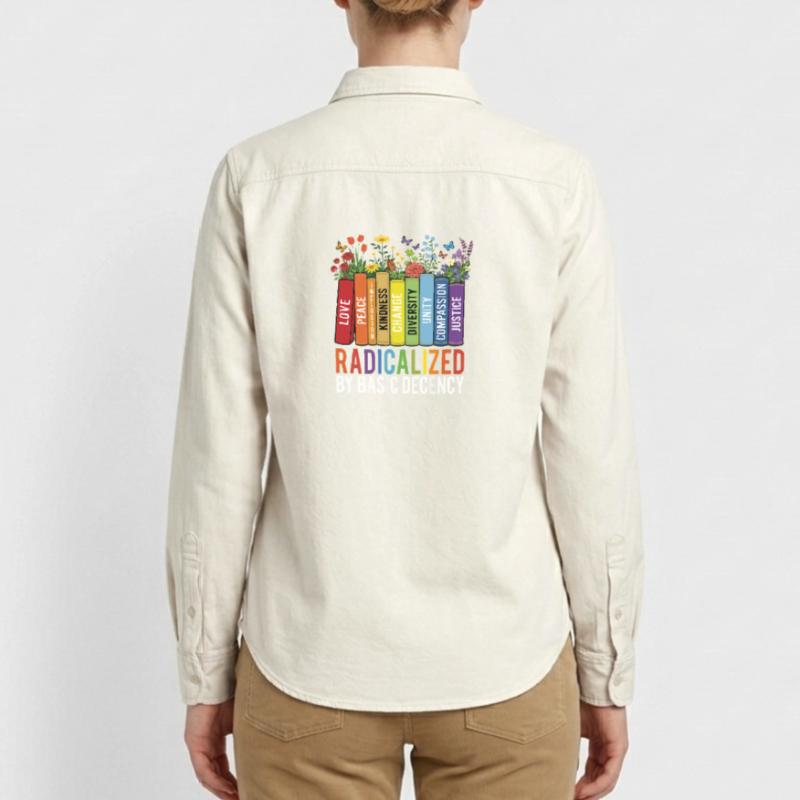 Radicalized Basic Decency Kindness Equality  Relaxed Fit Unisex Organic Shirt by Stanley/Stella