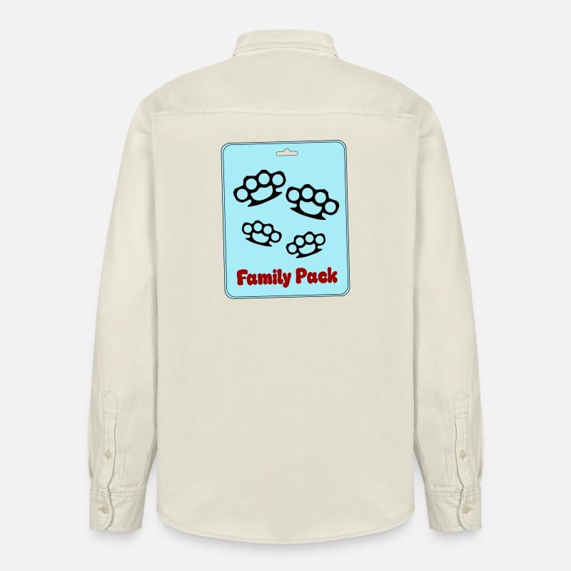 Meute familiale - Chemise unisexe coupe décontractée bio Stanley/Stella - écru doux