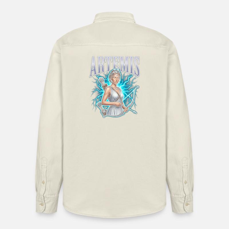 Artemis Blitzjäger - Relaxed Fit Unisex Organic Hemd von Stanley/Stella - Natur