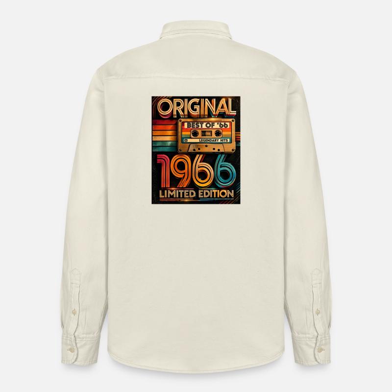 Édition Originale Limitée de 1966 - Chemise unisexe coupe décontractée bio Stanley/Stella - écru doux