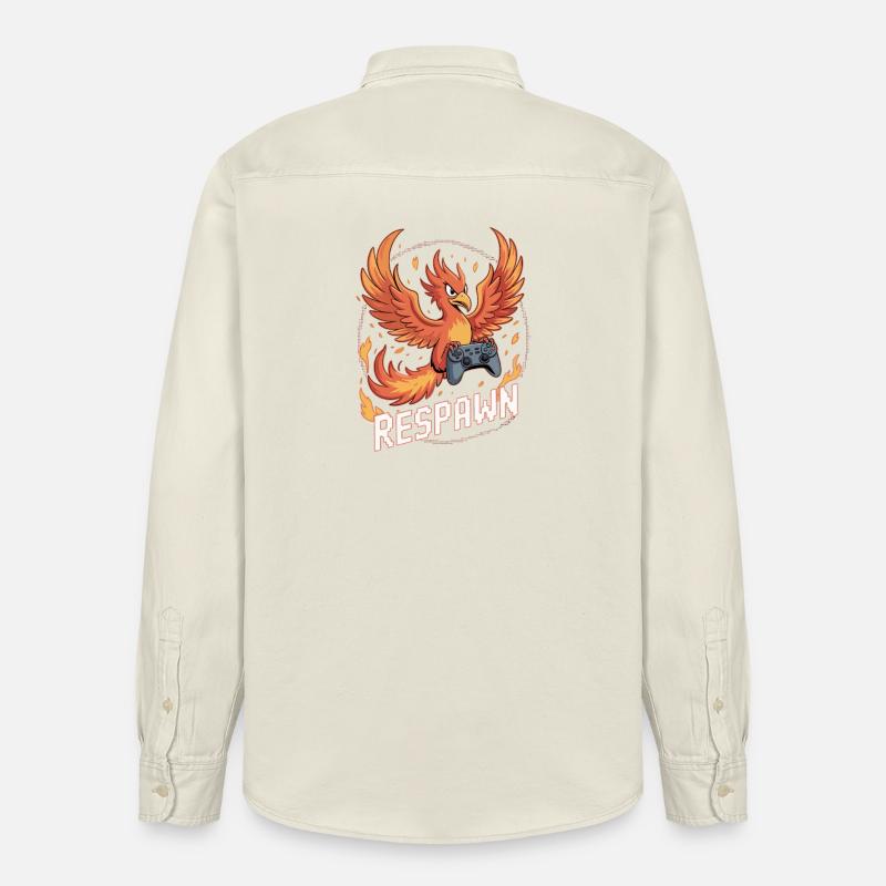 Phönix Controller Respawn - Relaxed Fit Unisex Organic Hemd von Stanley/Stella - Natur