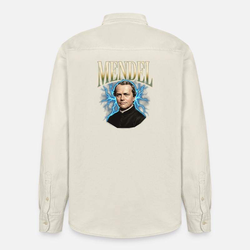 Gregor Mendel Donner - Relaxed Fit Unisex Organic Hemd von Stanley/Stella - Natur