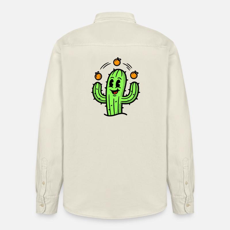 Un cactus avec un vrai talent - Chemise unisexe coupe décontractée bio Stanley/Stella - écru doux