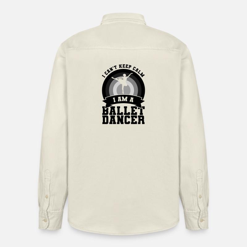 Diction du danseur de ballet - Chemise unisexe coupe décontractée bio Stanley/Stella - écru doux