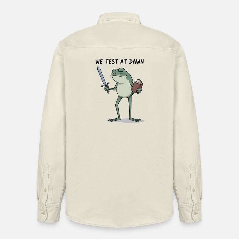 Nous testons à Dawn Frog Knight - Chemise unisexe coupe décontractée bio Stanley/Stella - écru doux