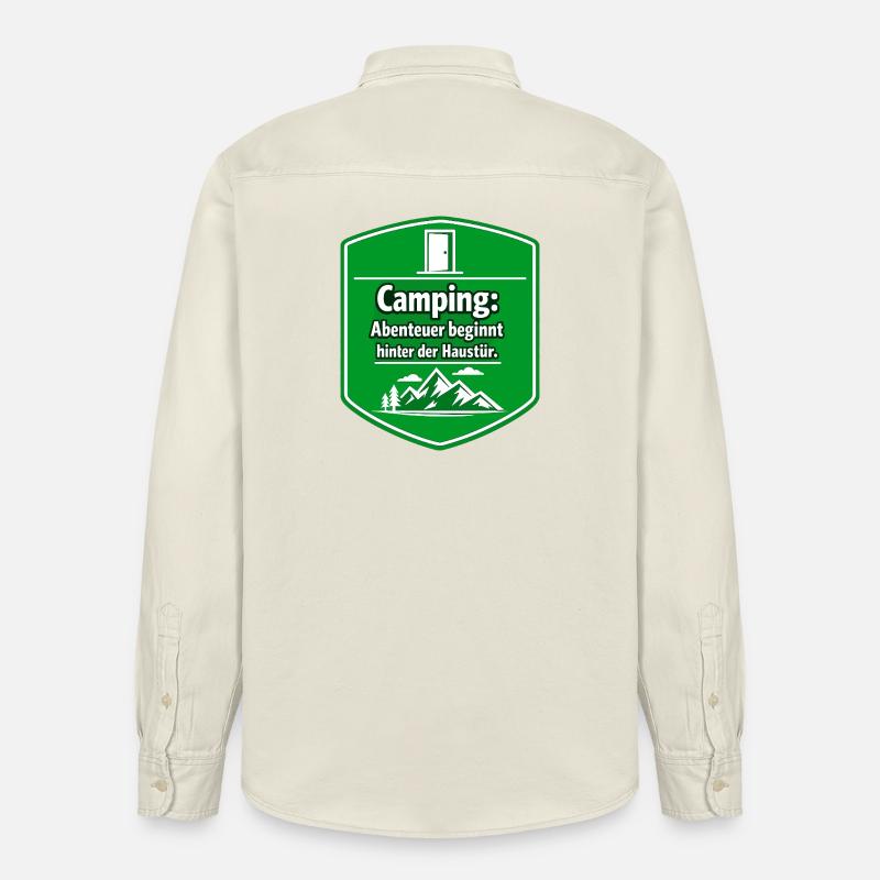 Campeur - Chemise unisexe coupe décontractée bio Stanley/Stella - écru doux