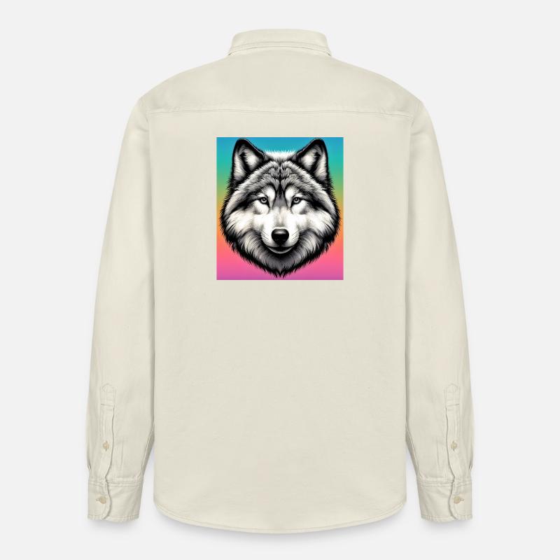 Wolf - Relaxed Fit Unisex Organic Hemd von Stanley/Stella - Natur