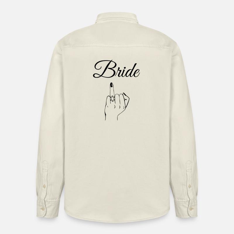 Bague de mariée audacieuse - Chemise unisexe coupe décontractée bio Stanley/Stella - écru doux
