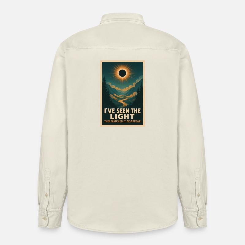 Licht verschwindet | Eclipse - Relaxed Fit Unisex Organic Hemd von Stanley/Stella - Natur