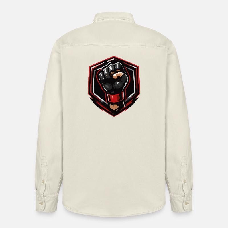 Faust Wappen Emblem - Relaxed Fit Unisex Organic Hemd von Stanley/Stella - Natur