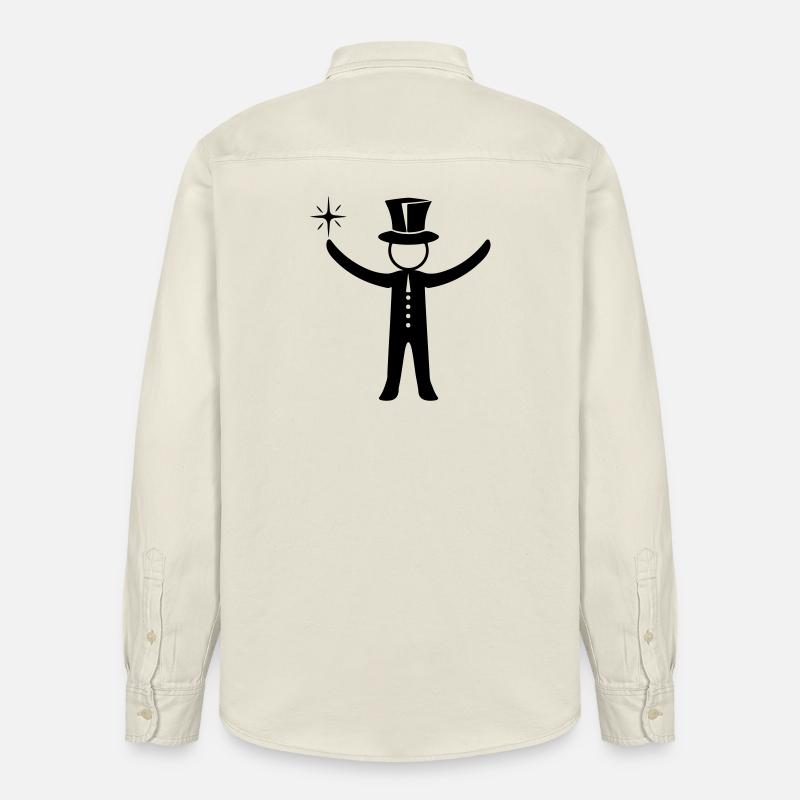 Magier Zauberer - Relaxed Fit Unisex Organic Hemd von Stanley/Stella - Natur