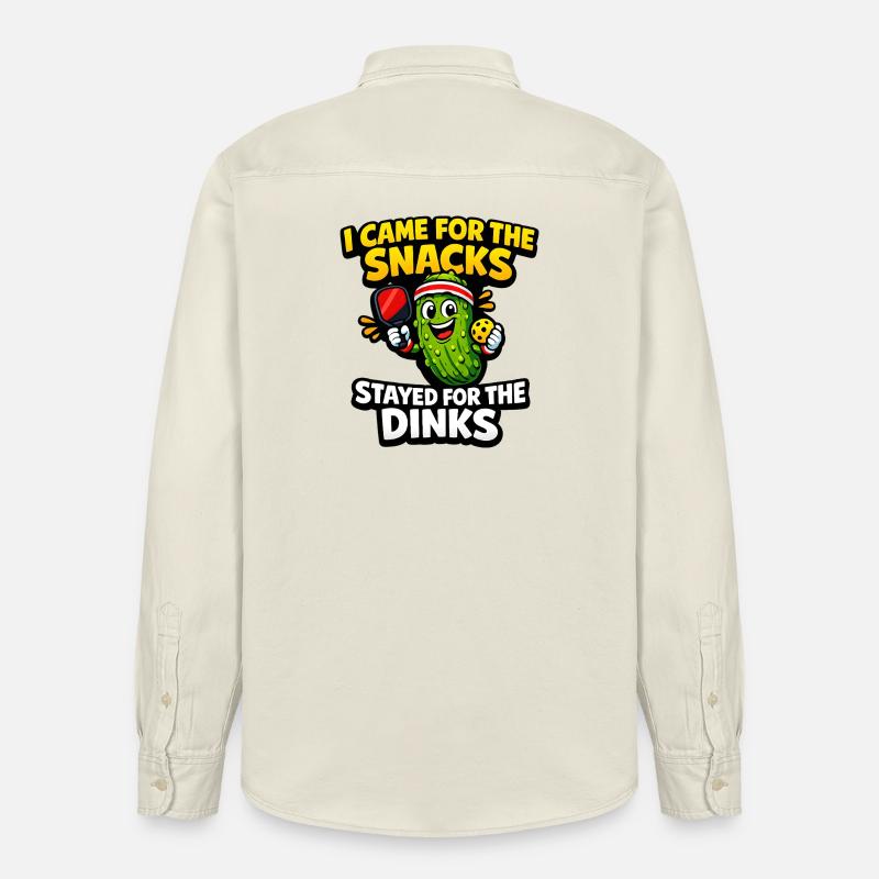 Gurkenheld: Snacks instead of dinks - Relaxed Fit Unisex Organic Shirt by Stanley/Stella - soft Ecru