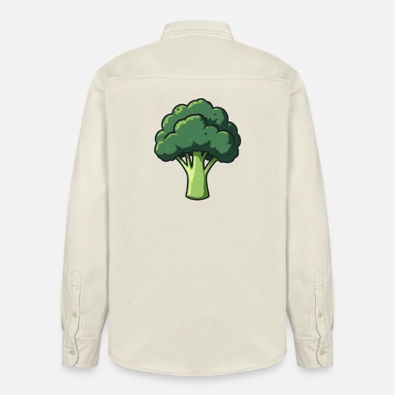 Brocoli - Chemise unisexe coupe décontractée bio Stanley/Stella - écru doux
