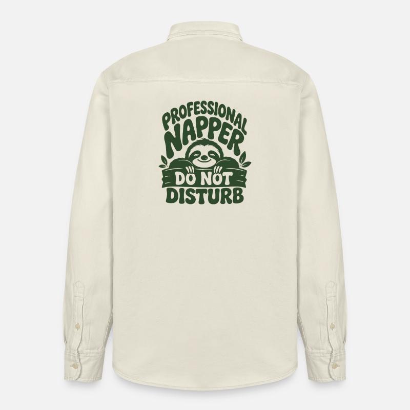 Not Fast Just Energy Sloth - Relaxed Fit Unisex Organic Hemd von Stanley/Stella - Natur