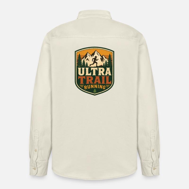Ultra Trail Running - Chemise unisexe coupe décontractée bio Stanley/Stella - écru doux