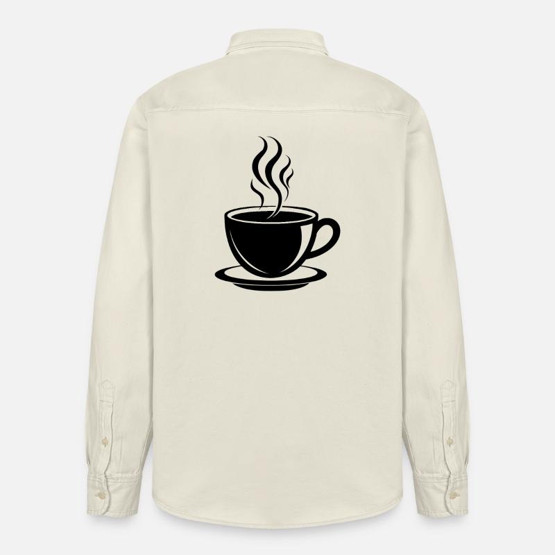 Tasse de café - Chemise unisexe coupe décontractée bio Stanley/Stella - écru doux
