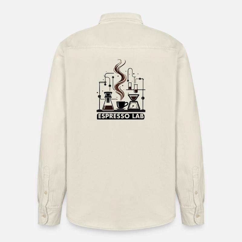 Espresso Lab Espresso Ritual - Relaxed Fit Unisex Organic Hemd von Stanley/Stella - Natur