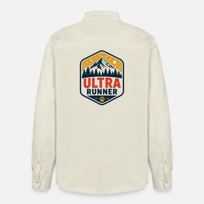 Ultra coureur - Chemise unisexe coupe décontractée bio Stanley/Stella - écru doux