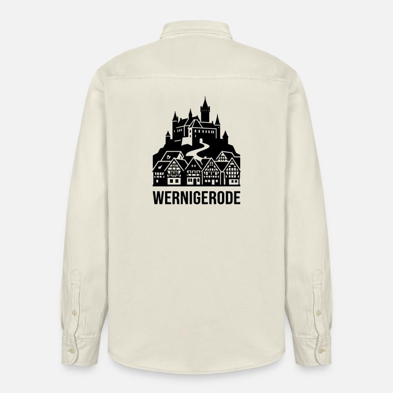 Wernigerode Harz - Relaxed Fit Unisex Organic Hemd von Stanley/Stella - Natur