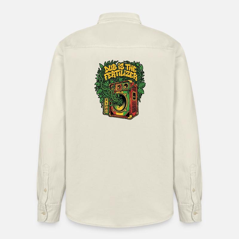 Sol Dub Reggae - Chemise unisexe coupe décontractée bio Stanley/Stella - écru doux