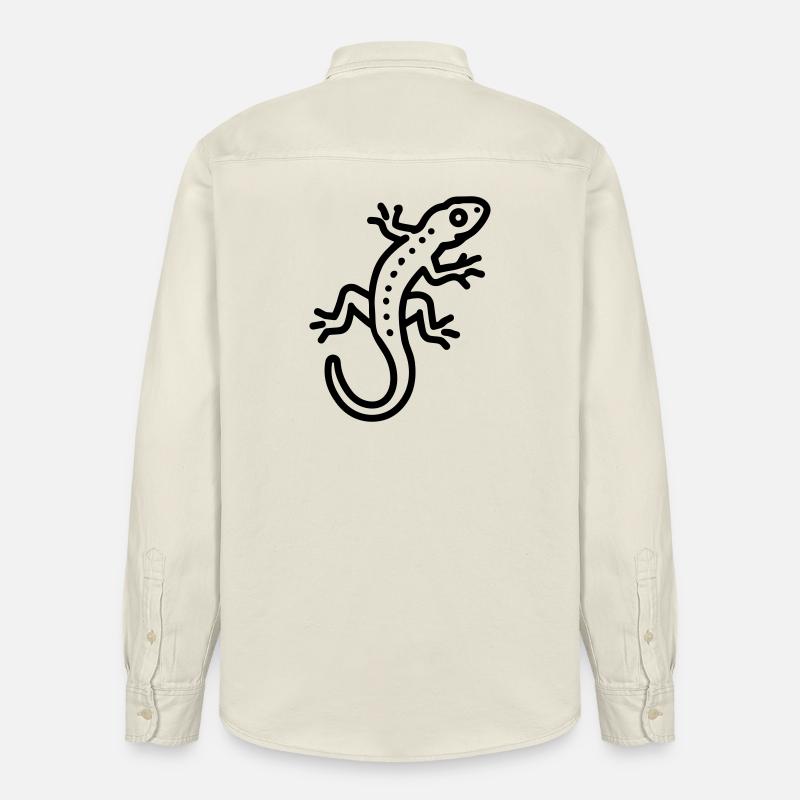 lézard - Chemise unisexe coupe décontractée bio Stanley/Stella - écru doux