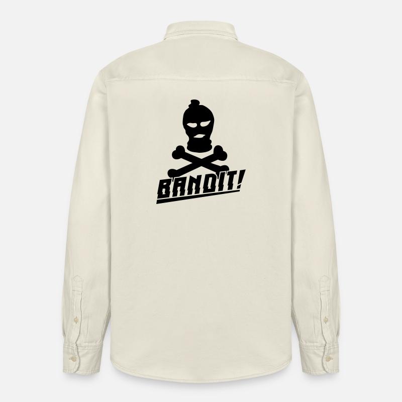 maschera da sci bandito - Camicia unisex vestibilità rilassata bio di Stanley/Stella - ecru morbido