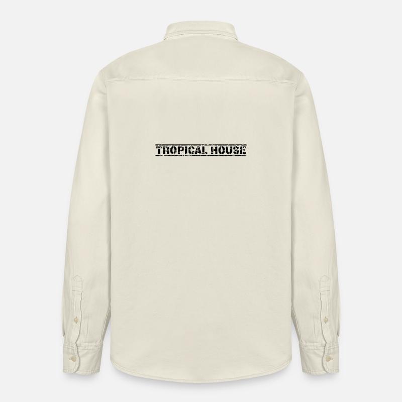 Maison tropicale - Chemise unisexe coupe décontractée bio Stanley/Stella - écru doux
