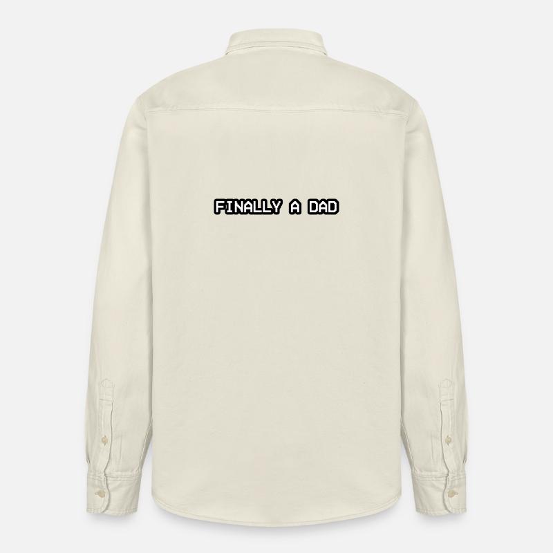 Endlich ein Papa-Design - Relaxed Fit Unisex Organic Hemd von Stanley/Stella - Natur