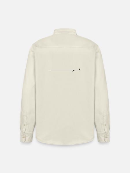 Balken-Sprechblase - Relaxed Fit Unisex Organic Hemd von Stanley/Stella - Natur