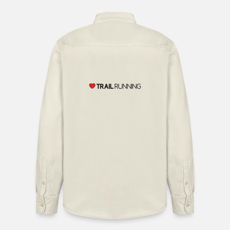 J’adore le trail running - Chemise unisexe coupe décontractée bio Stanley/Stella - écru doux