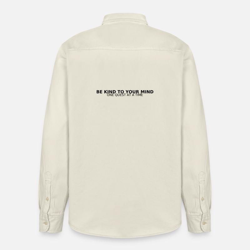 BE KIND TO YOUR MIND - Relaxed Fit Unisex Organic Hemd von Stanley/Stella - Natur