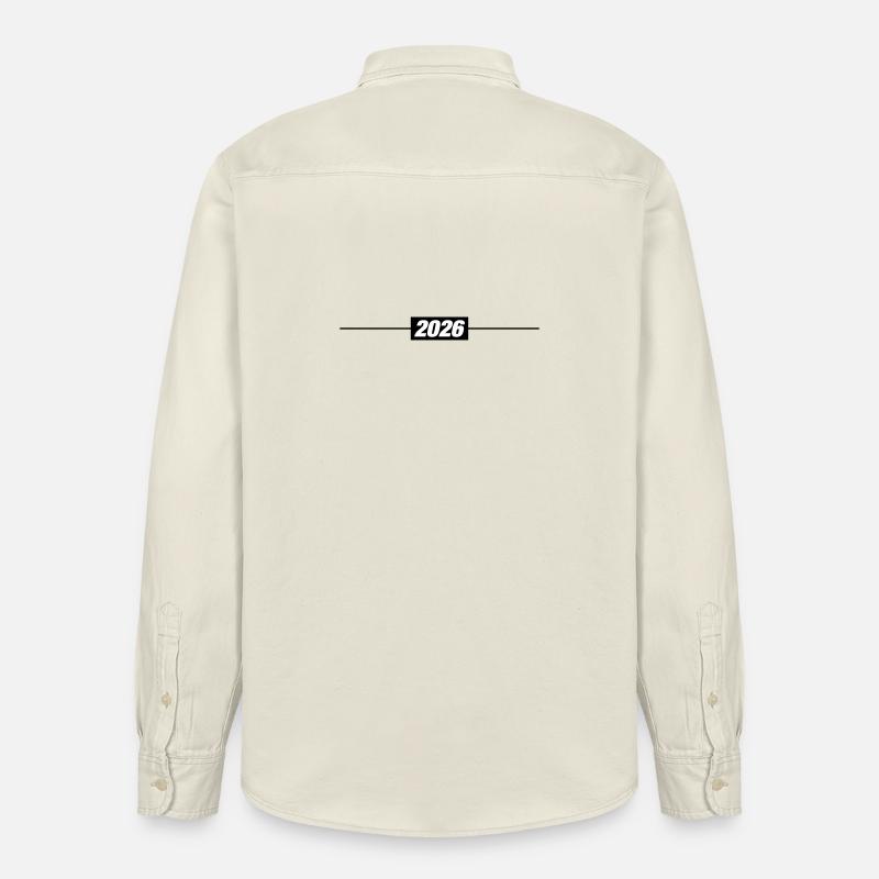 2026 Jahr Element - Relaxed Fit Unisex Organic Hemd von Stanley/Stella - Natur